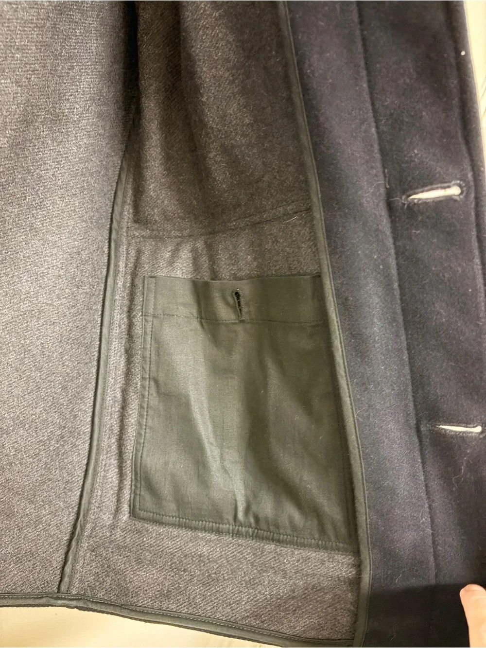 Theory Guntaar Erhart Wool Cashmere Field Jacket Navy Men’s Small Utility Coat